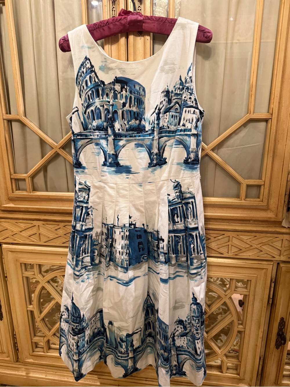 Talbots scenic Rome dress